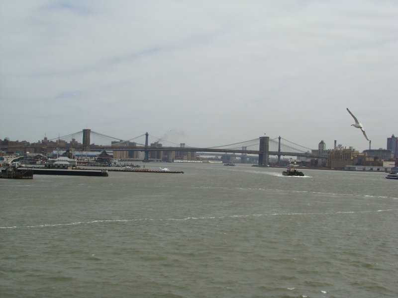 Blick auf die Brooklyn Bridge. Aufgenommen am 08.04.08