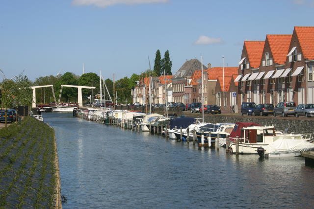 Der Binnenhaven mit der Molenstraat-Brcke; 11.05.2005