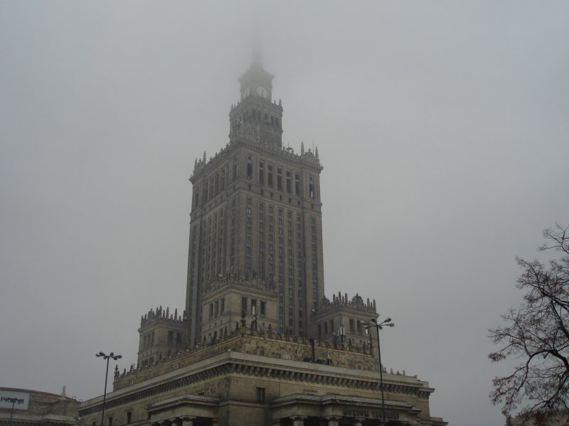 Der Kulturpalast von Warschau/Warszawa. Aufgenommen im Oktober 06'