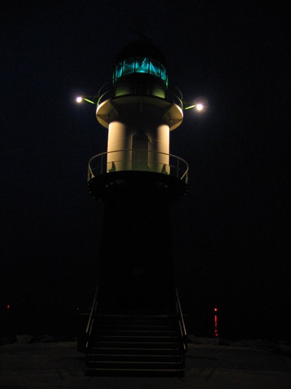 Rostock Warnem�nde - Leuchtfeuer Westmole  
