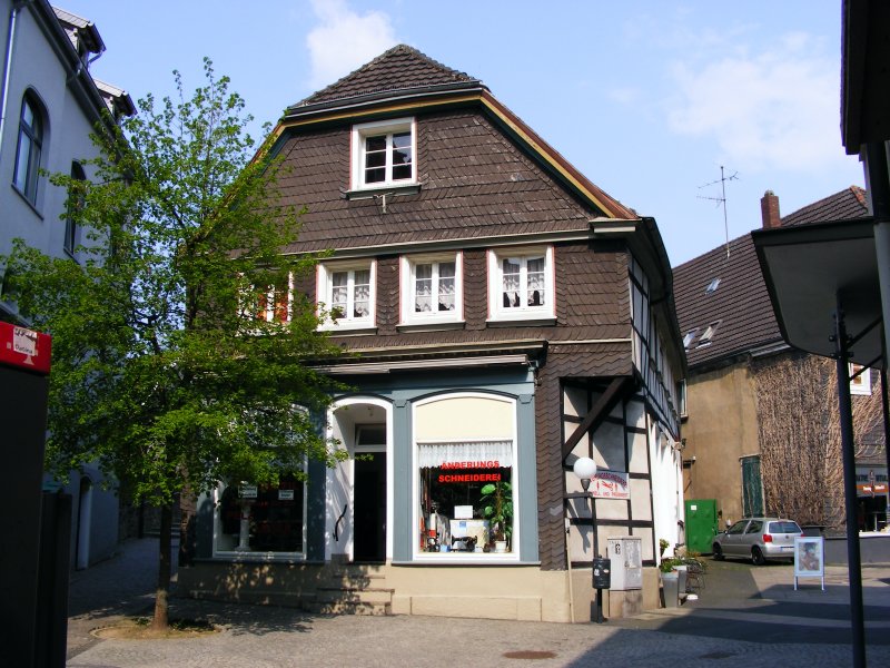 Ein Haus in der Hattinger Altstadt am 15. April 2009.