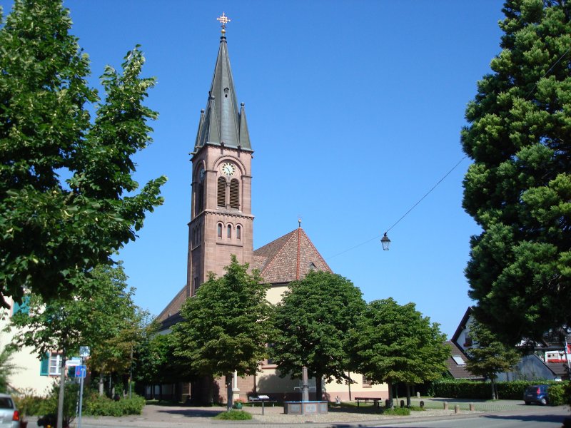 Gndlingen bei Breisach/Rhein
Dorfkirche  Juli 2008
