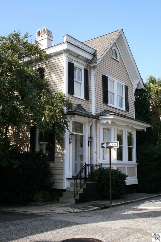 Haus in Charleston. Aufgenommen am 23. September 2008.