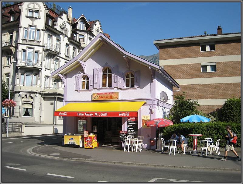 Kontrastprogramm zu dem Luxushotels und Restaurants am Hheweg in Interlaken: Mr. Grill! (25.07.2008)