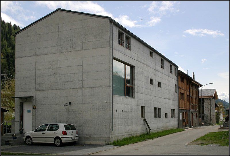 Moderne Wohnhausarchitektur im Wallis. 20.05.2008 (Matthias)