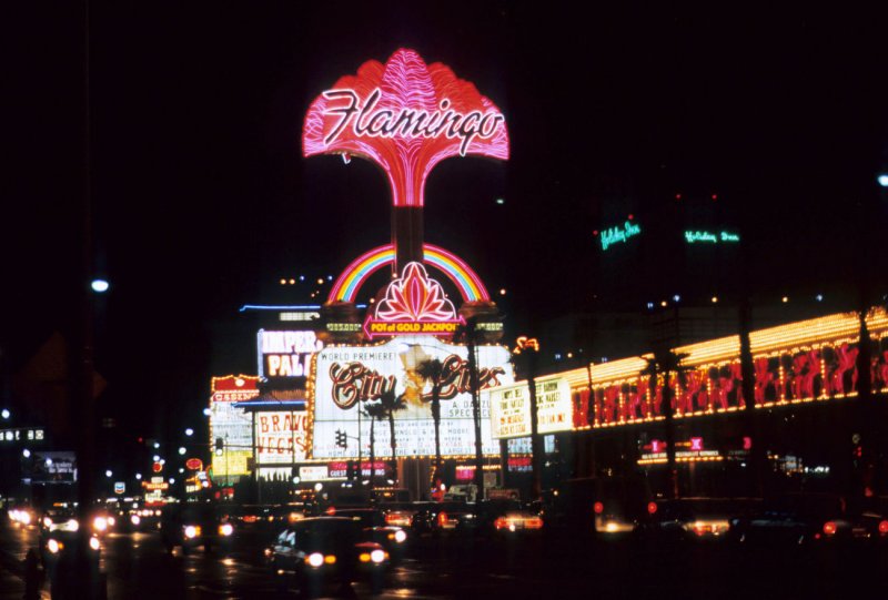 Neon-Wahnsinn in Las Vegas, Mrz 1981.