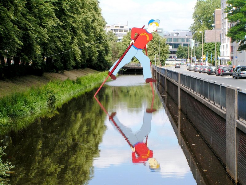 Oldenburg/Oldb., 28.06.2005, zwischen Staulinie und Staugraben 