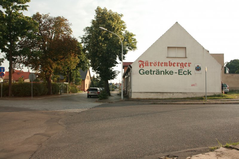 Schtzenstrae, Stadtteil Frstenberg, Teil des Oder-Neisse-Radweg