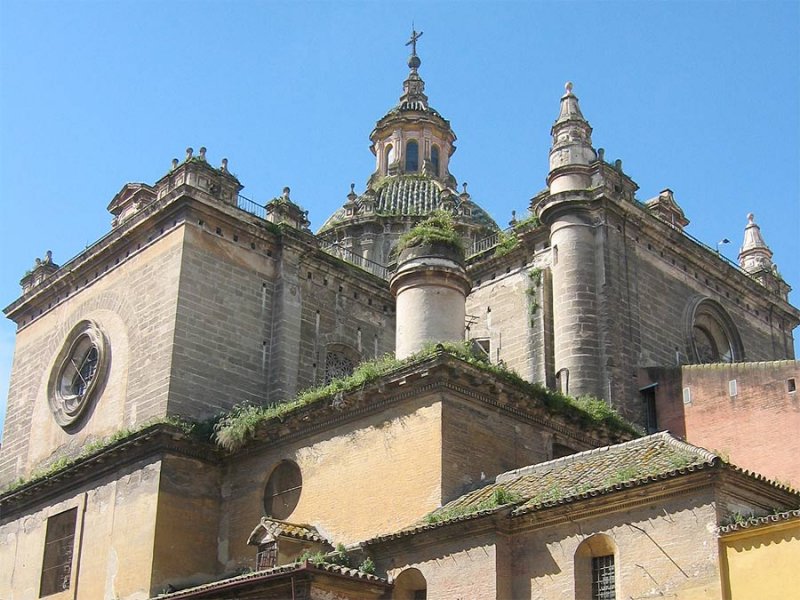 Sevilla: Detail von St. Angela del la Cruz. Mrz 2004.
