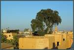 Von einem Turm des El-Badi-Palastes hat man einen schnen Blick ber die Dcher von Marrakesch.