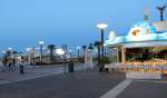 Die italienische Stadt Riccione an der Adriakste bei Rimini ist geprgt von vielen Cafes, Bars und Restaurants.(7.6.2012)