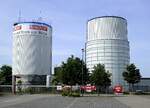 Freibur-Industriegebiet Nord, Biogasanlage fr Strom und Wrmeerzeugung, seit 1999 in Betrieb, Mai 2022