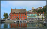 Am Hafen von Meersburg steht das Gredhaus, ein 1505-1509 errichtetes Lager- und Handelshaus.