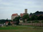 Burg Gnandstein im Landkreis Leipzig,  Sachsens besterhaltene romanische Wehranlage,  aus dem 13.Jahrhundert,  1994 bis 2004 renoviert,  