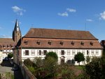 Weienburg (Wissembourg), Blick auf die Gartenseite des Stadtpalais, erbaut 1722, auch  Haus Stanislas  genannt, weil der polnische Knig hier im Exil lebte von 1719-25, Sept.2015