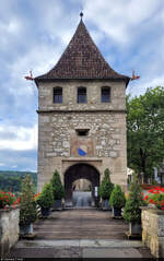 Eingangstor zum Schloss Laufen (CH) am Rheinfall.
