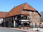 Drawehnertor-Schenke, erbaut 1635, ist seit 1705 Gaststtte und damit das lteste Gasthaus Hitzackers; 22.03.2010  