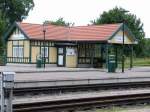  Altes Bahnhofsgebude der Schmalspurbahn in Putbus auf der Insel Rgen
