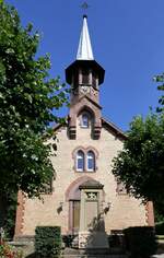Niederweiler, die evangelische Martinskirche, erbaut 1906, Sept.2021