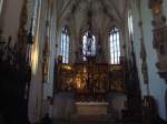 Blaubeuren, der 1491-99 entstandene Chor der Klosterkirche gehrt zu den prchtigsten sptgotischen Ausstattungen die fast vollstndig erhalten sind, der Altar von 1493 zhlt zur Ulmer Schule,