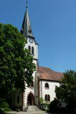 Hausach im Kinzigtal, die evangelische Kirche, Mai 2012