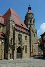 Weienburg, die evangelische Stadtpfarrkirche St.Andreas, der gotische Bau wurde 1327 eingeweiht, Mai 2012