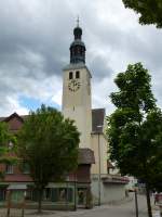Seelbach, die katholische Pfarrkirche St.Nikolaus, Juni 2013