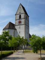 Hohentengen am Hochrhein, die Pfarrkirche St.Maria, Juli 2013