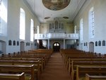 Rheinhausen, Blick zur Orgelempore in der St.Ulrich-Kirche, Mai 2016