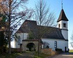 Dattingen im Markgrflerland, die Kirche St.Jakobus aus dem 14.Jahrhundert, Ansicht von Norden, Nov.2015