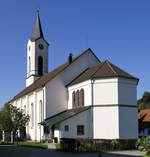 Oberwinden im Elztal/Schwarzwald, die Kirche St.Stephan, 1835-42 erbaut vom Weinbrenner-Schler Hans Vo, Okt.2018