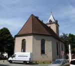 Illzach, die protestantische Kirche aus dem 17./18.Jahrhundert, Juni 2015