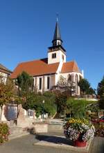 Lauterburg (Lauterbourg), die katholische Dreifaltigkeitskirche, erbaut 1716, Sept.2015