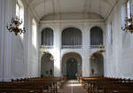 Neubreisach (Neuf Brisach), Blick vom Altar in den Kirchenraum der Hl.Ludwigskirche, Juli 2020