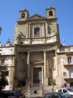 Caltagirone, Kirche Santa Chiara mit Fassade von Rossario Gagliardi  (14.03.2009) 