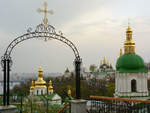 Blick auf die Kreuzerhhungskirche in der Ukrainischen Hauptstadt Kiew.