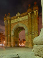 Der Arc de Triomf in Barcelona wurde im Neo-Mudjarstil errichtet und war das Haupteingangstor fr die Weltausstellung von 1888.