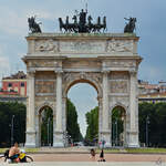 Der Friedensbogen (Arco della Pace) wurde von 1807 bis 1838 errichtet und soll an Europischen Frieden von 1815 erinnern.