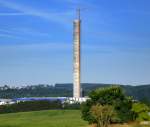 Rottweil, der Testturm fr Hochgeschwindigkeitsaufzge, am 26.07.15 war er 230m hoch, Endhhe wird 246m sein, in 232m Hhe wird eine Aussichtsplattform errichte, die hchste in Deutschland, geplante