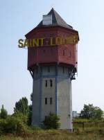 Saint-Louis im sdlichen Elsa, der Wasserturm, nicht mehr im Betrieb, Aug.2015