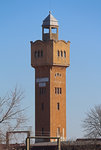 Wasserturm der Aluminiumfolie-Merseburg GmbH(vorm.VEB)im Februar 2014