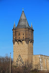 Seit 1888/89 wurde der ehemalige Kirchturm der Kirche St.Sixti in Merseburg als Wasserturm genutzt.