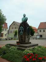 Schildau in Sachsen,  Generalfeldmarschall von Gneisenau, dem bedeutenden Sohn der Stadt,  wurde am Marktplatz dieses Denkmal gesetzt,  lebte von 1760 bis 1831 und erwarb sich besondere Verdienste in