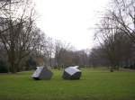 Kunst im Kantpark - eine von 40 Aussenskulpturen - nhe Lehmbruckmuseum