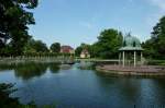 Bad Lauchstedt, der historischer Kurpark aus dem 18.Jahrhundert wurde 1966-68 grundlegend restauriert, Mai 2012