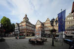 Der Marktplatz im historischen Stadtkern von Herborn.