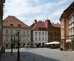 Ljubljana, Blick vom Oberen Platz (Gornji trg) zum Alten Platz (Stari trg), Juni 2016