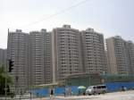 Blick auf einen Wohnkomplex in Shanghai PuDong.