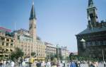 Kopenhagen,  Rathausplatz (Juni 1997) - Dia
