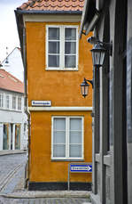 An der Ecke von Rosensgade und Volden in der Innenstadt von Aarhus, Dnemarks zweitgrsste Stadt.